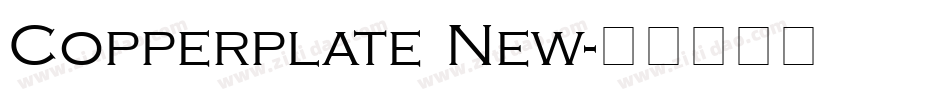 Copperplate New字体转换